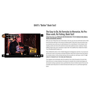 Better Book Test by Robert Baxt