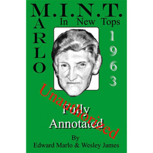 MINT 1963 Annotated by Edward Marlo & Wesley James